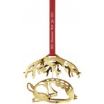 Georg Jensen Pozlacená vánoční ozdoba Sleeping Deer 2023 sběratelská edice, zlatá barva, kov – Hledejceny.cz