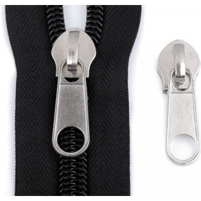 Jezdec ke spirálovým zipům 10 mm 2ks - 1 nikl – Zboží Dáma