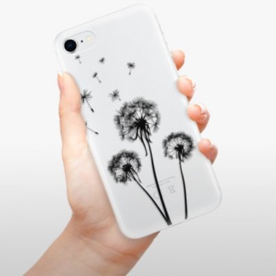 Pouzdro iSaprio - Three Dandelions iPhone SE 2020 černé – Zboží Mobilmania