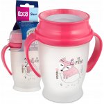LOVI hrníček 360 Junior s úchyty Indian růžový 250 ml – Zboží Mobilmania