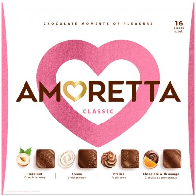 Mieszko Pralines Amoretta Classic bonboniéra 106 g – Zboží Dáma
