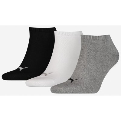 Puma Sada tří párů ponožek ve světle šedé bílé a černé – Zboží Mobilmania