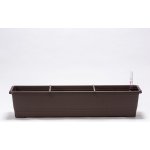 Plastia Samozavlažovací truhlík Bergamot 80 x 20 x 17 cm čokoláda – Zboží Dáma