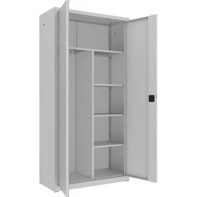 Malow Spisová skříň kovová SBM 206 M, šířka 1000/1200 mm světle šedá – Zboží Dáma