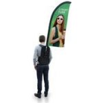 Mobilní reklamní vlajka Feather – Hledejceny.cz