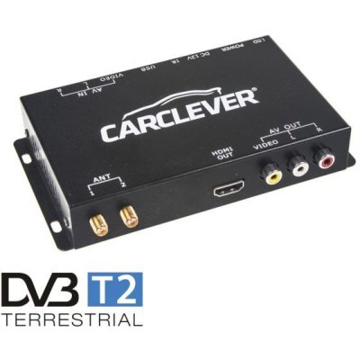 DVB-T2/HEVC/H.265 digitální tuner s USB + 2x anténa