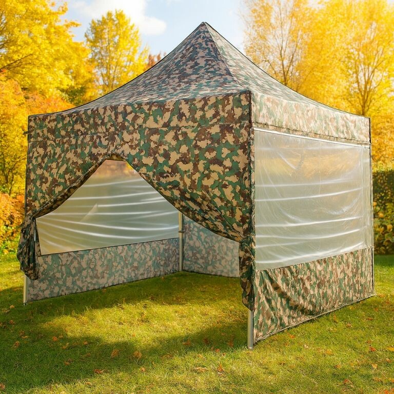 INSTENT PRO M76108 Zahradní stan 3 x 3 m, woodland, 4 ks bočnice