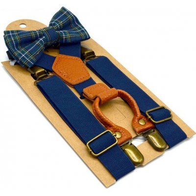 Amparo Miranda dětský set motýlek a kšandy AM138 Navy – Zboží Mobilmania