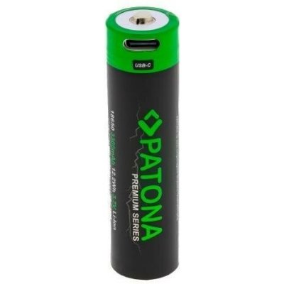 PATONA nabíjecí baterie 18650 Li-lon 3300mAh PREMIUM 3,7V s USB-C nabíjením – Zbozi.Blesk.cz