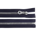 Prima-obchod Kostěný zip, imitace kovu No 8 délka 60 cm bundový, barva 330 modrá tmavá – Hledejceny.cz