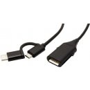 Roline 11.02.8327 USB A(F) + USB A(M) - microUSB B(M) + USB C(M), OTG