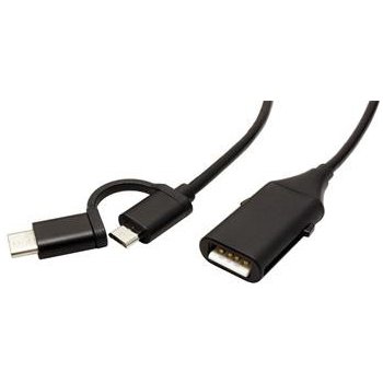 Roline 11.02.8327 USB A(F) + USB A(M) - microUSB B(M) + USB C(M), OTG