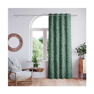 Závěs AmeliaHome Calm s průchodkami 140x250 zelený – Hledejceny.cz