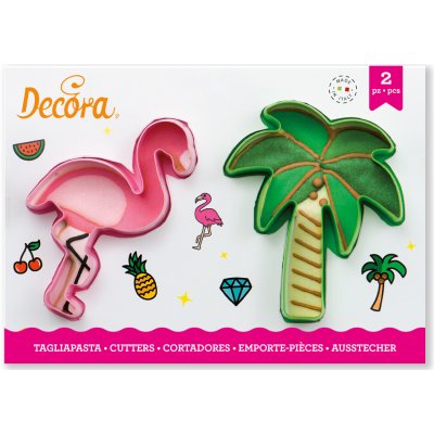 Decora Decora Sada vykrajovátek - plameňák a palma – Hledejceny.cz