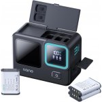 LLANO 3-in-1 Battery Charger Power Bank LCD NP-BX1 – Zboží Živě