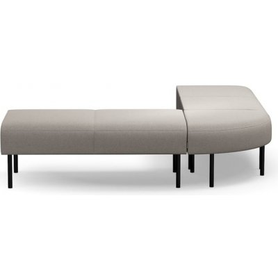 Rohová lavice VARIETY, vnější, potahová látka Blues CSII, taupe – Zboží Mobilmania