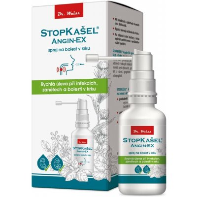 Dr. Weiss Stopkašel Angin-EX bylinný sprej 30 ml – Hledejceny.cz
