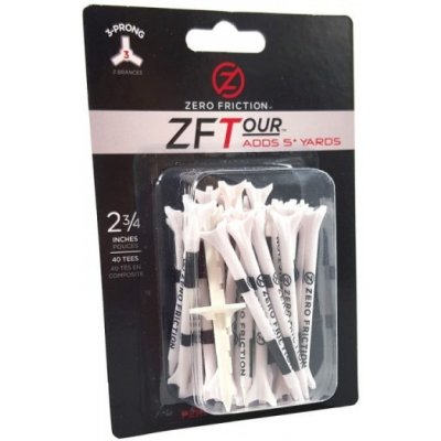 Zero Friction golfové tee 3 hroty 2-3/4" 40ks White – Zboží Dáma