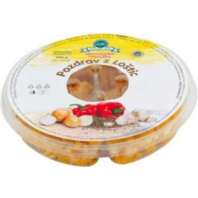 A.W. Pozdrav z Loštic zrající sýr kousky 500g – Zboží Dáma