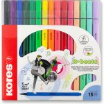 Kores K-Beats fixy 15 barev 29215 – Zbozi.Blesk.cz