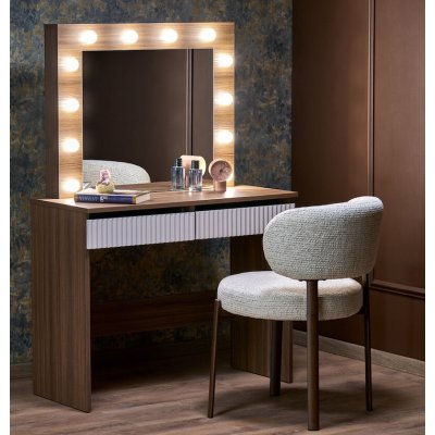 Halmar Hollywood 2 toaletní stolek kašmír ořech – Zboží Mobilmania