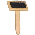 Flamingo kartáč Babu z bambusu se zahnutými měkkými kovovými hroty M 15,3 x 9,5 x 4 cm – Zboží Mobilmania