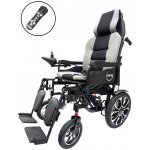 Zoela 6005XL Elektrický Invalidní vozík 52 cm polohovací Černý rám Šedé polstrování – Sleviste.cz