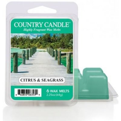 Country Candle Citrus & Seagrass Vonný Vosk, 64 g