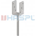Hašpl Patka kotevní do betonu Typ U 100x100x4,0mm – HobbyKompas.cz