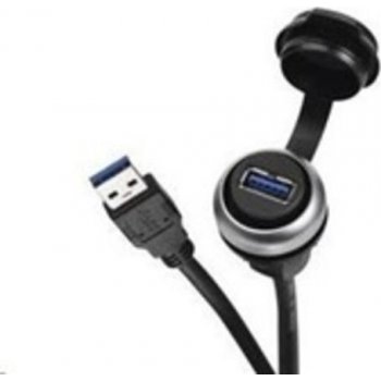 Lütze 490113.0150, IP20/IP65, USB vestavný adaptér Typ A, 1,5 m