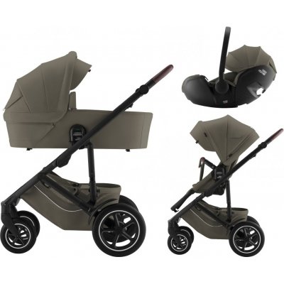 Britax Set Smile 5Z + korba + autosedačka Baby-Safe Pro 2024 Lux Urban Olive