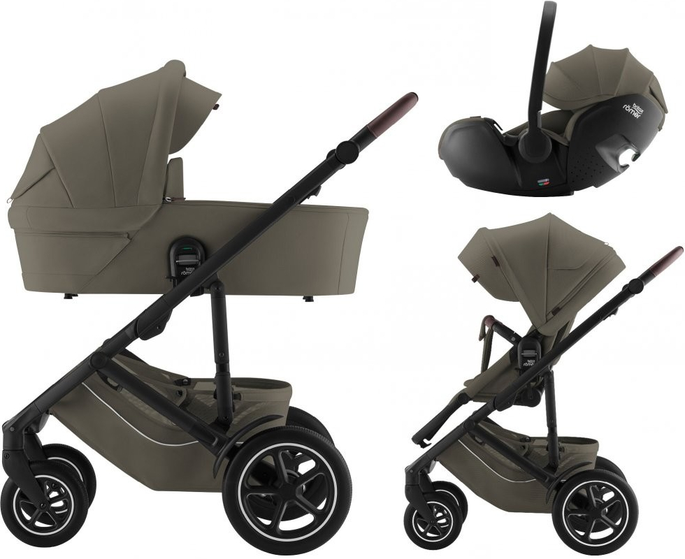 Britax Set Smile 5Z + korba + autosedačka Baby-Safe Pro 2024 Lux Urban Olive