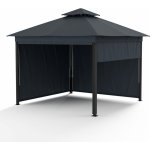 Blumfeldt Grandezza Cortina zahradní altán 3x3 m, boční rolety Krémová – Sleviste.cz