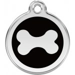 Red Dingo známka Bone Black Kost černá S 20 mm – Zboží Dáma