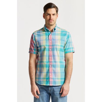 Gant košile reg UT colorful madras SS růžová