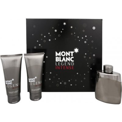 Mont Blanc Legend Intense Man EDT 100 ml + balzám po holení 100 ml + sprchový gel 100 ml dárková sada – Hledejceny.cz