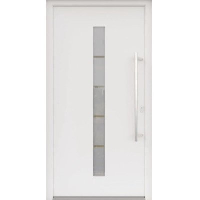ARON vchodové dveře 3111-1 bílé 100 x 200 cm P – Hledejceny.cz