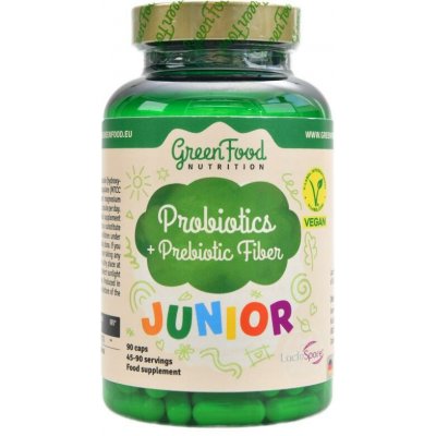 GreenFood Nutrition Junior Probiotika s prebiotickou vlákninou 90 kapslí – Hledejceny.cz