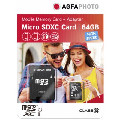 AgfaPhoto MicroSDXC 64GB 10582 – Zboží Živě