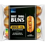 Edeka Hotové rohlíky Hot Dog Těsto Vaječné máslo Volný výběh 6 Ks 270g – Zboží Dáma