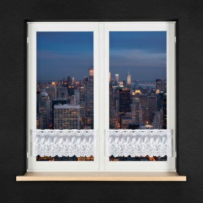 Dekorační metrážová vitrážová záclona IWA -CTIBORA bílá výška 30 cm MyBestHome – Sleviste.cz