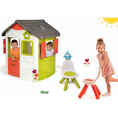 Smoby set domeček Jura Lodge se dvěma dveřmi a 2 židličky Kid Chair 810500-31 – Hledejceny.cz