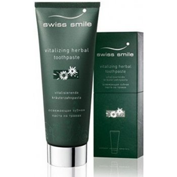 Swiss Smile Vitalizing Herbal zubní pasta 75 ml + zubní kartáček Sensitive-Soft Green 1 ks dárková sada