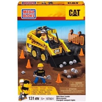 Mega Bloks Micro CAT Stavební stroje stavebnice Bobcat 97801