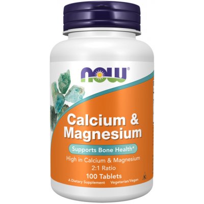 Now Foods Magnézium a Vápník 100 tablet – Hledejceny.cz