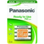 Panasonic Ready to Use AAA 750 4ks HHR-4MVE/4BC – Zboží Mobilmania