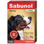 Sabunol Obojek proti blechám a klíšťatům pro psy červený 75 cm – Hledejceny.cz