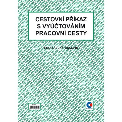 Baloušek Tisk ET235 Cestovní příkaz s vyúčtováním A4 – Zboží Dáma