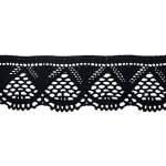 Bavlněná paličkovaná krajka 2033/55mm černá/5m – Zboží Dáma