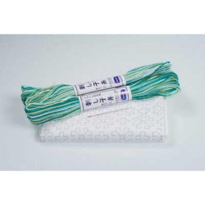 Hitomezashi sashiko vyšívací sada 34 x 34 cm KOPRETINY, bílá – Hledejceny.cz